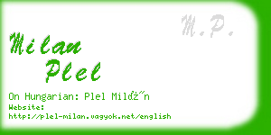 milan plel business card